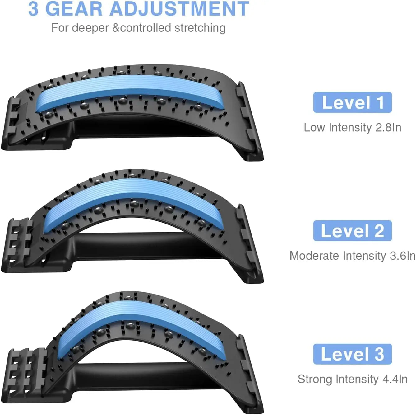 SpineAlign™ Adjustable Back Stretcher