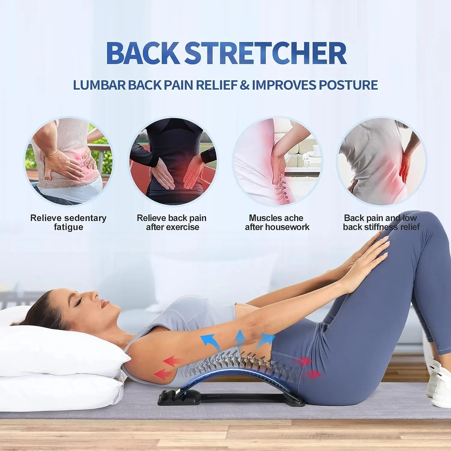 SpineAlign™ Adjustable Back Stretcher