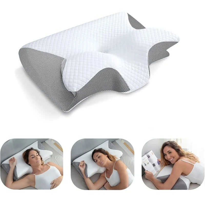 CerviCloud™ 2-in-1 Memory Foam Cervical Pillow