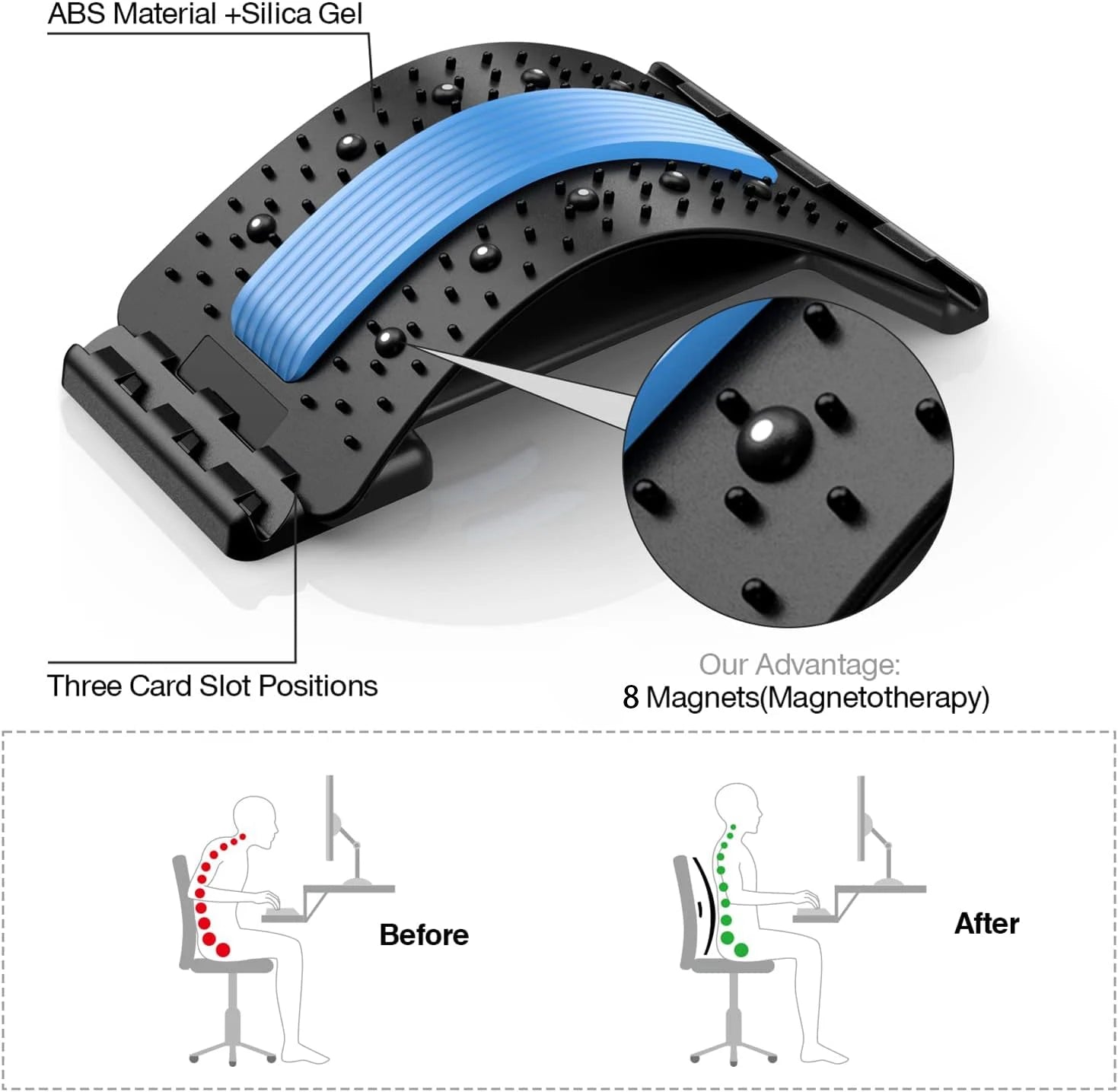 SpineAlign™ Adjustable Back Stretcher